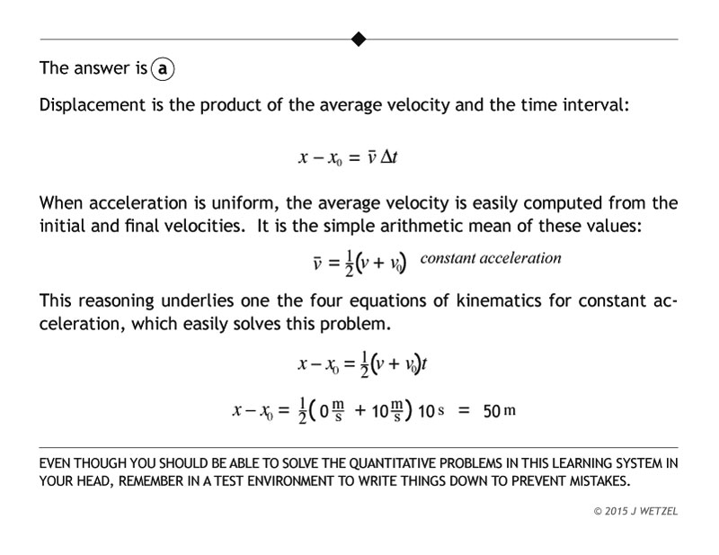 Explanation of accelerating bus kinematics problem.
