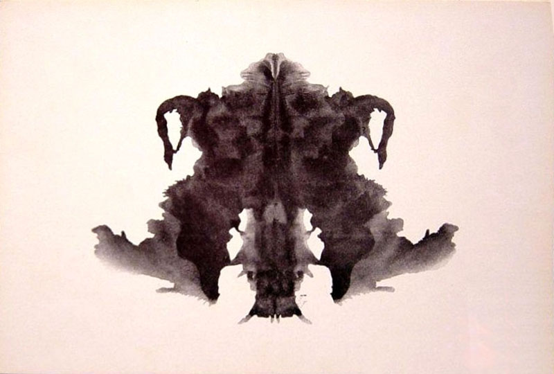 the fourth blot of the w:Rorschach inkblot test
