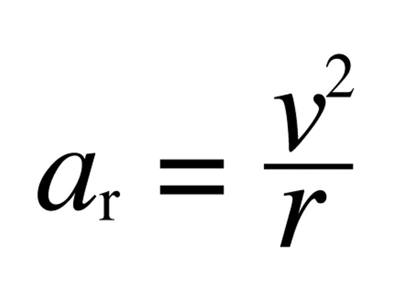 Formula - Centripetal acceleration