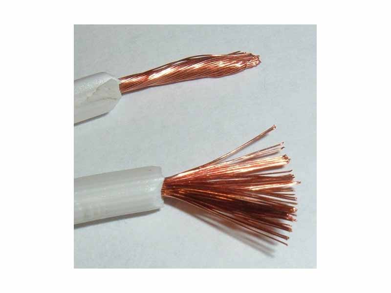 A typical metal wire for electrical conduction is the stranded copper wire.