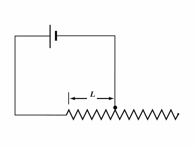 Circuit with a variable resistor