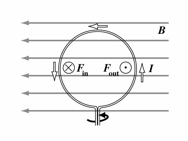 Current loop within a magnetic field