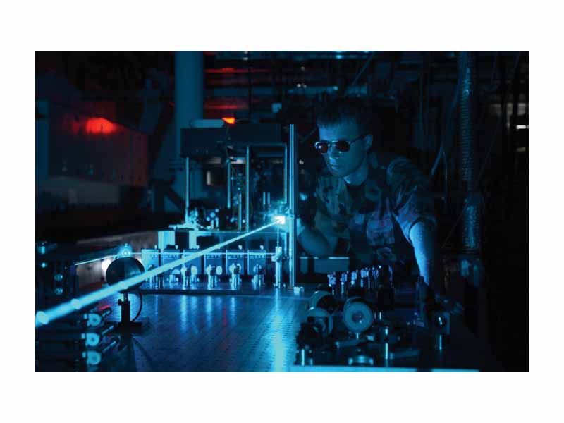 Experiment with a laser (US Military)