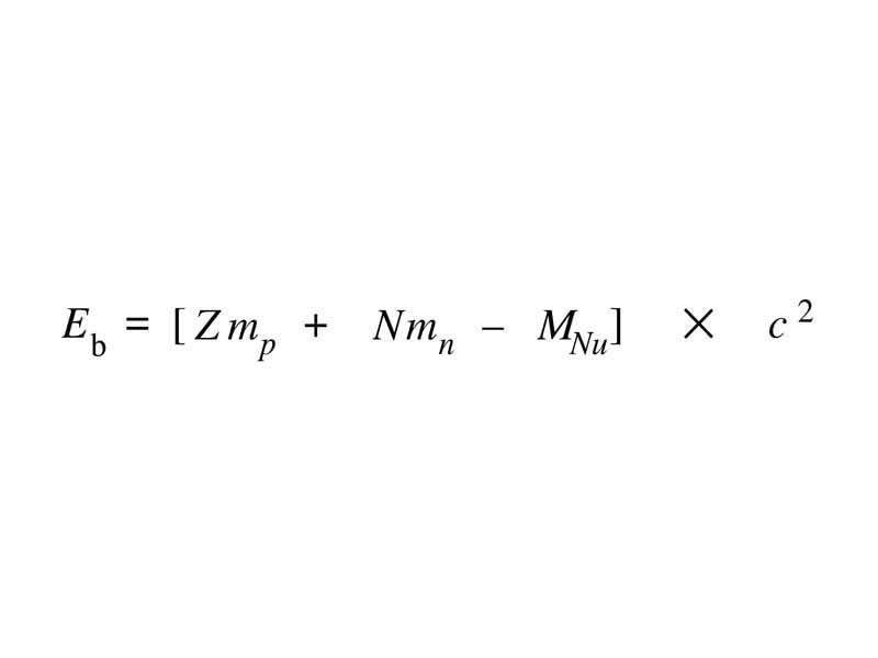 Nucleus binding energy