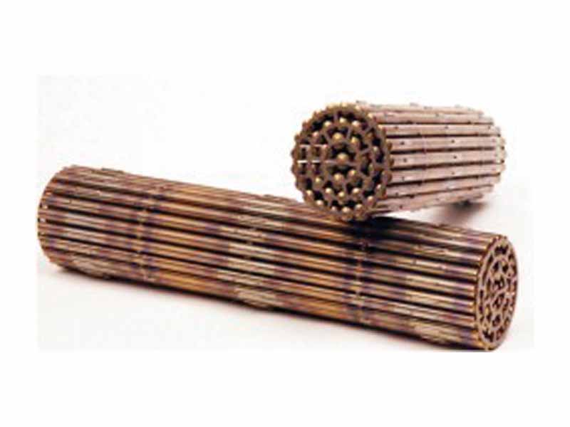 CANDU fuel bundles Two CANDU fuel bundles, each about 50 cm in length, 10 cm in diameter. Photo courtesy of Atomic Energy of Canada Ltd.