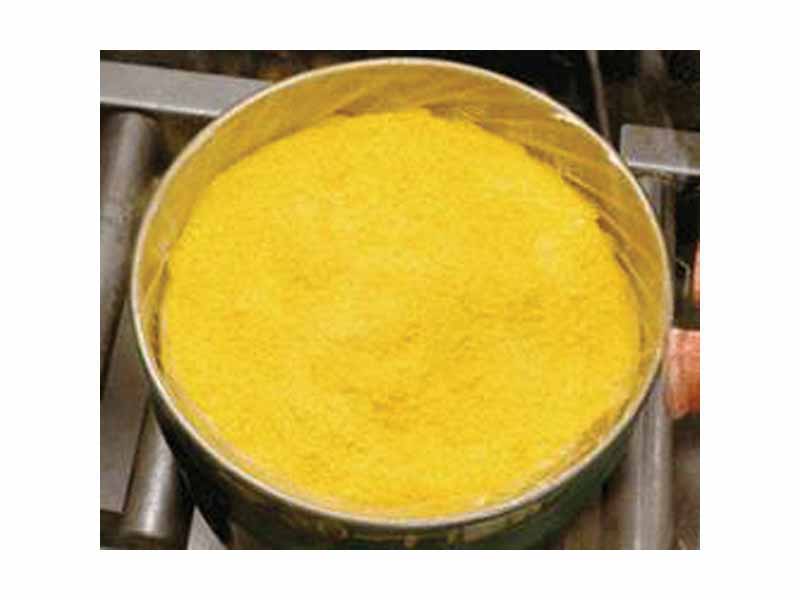 A drum of Yellowcake (uranium oxide)
