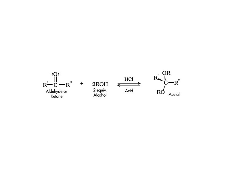 Acetal formation.