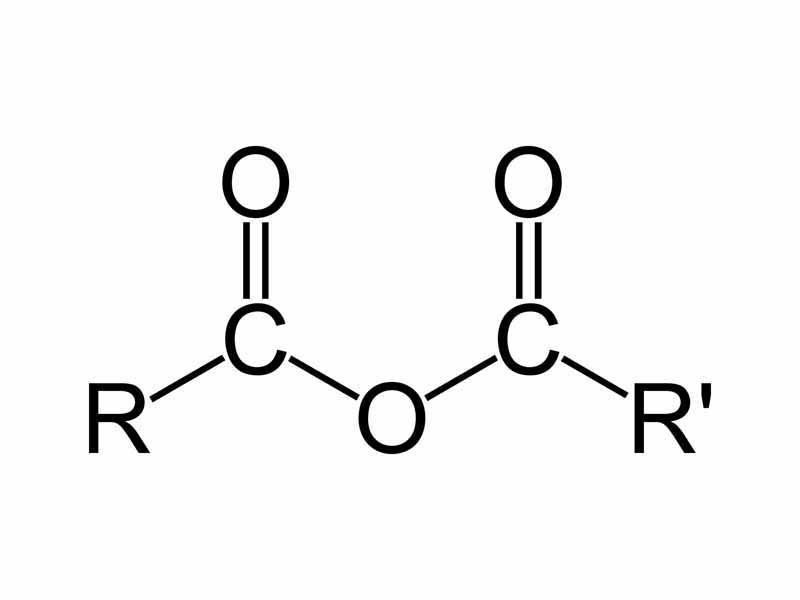 General structure of an acid anhydride derived from carboxylic acids