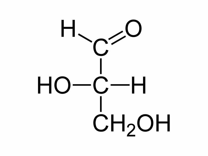 Fischer projection - L-glyceraldehyde