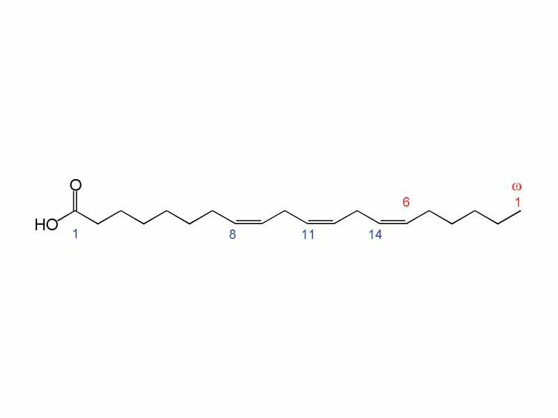 Dihomo-gamma-linolenic acid structure