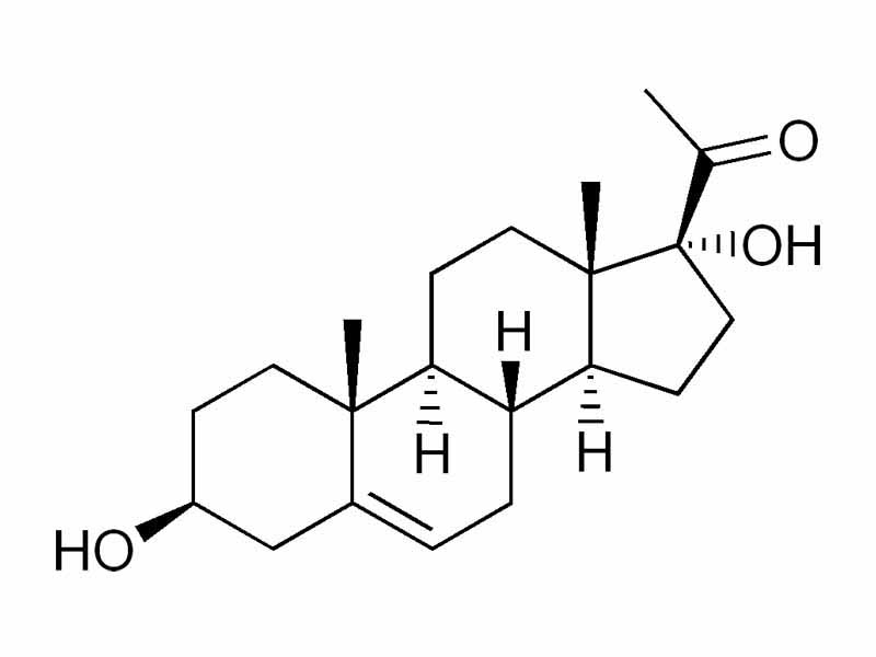 17-Hydroxypregnenolone structure
