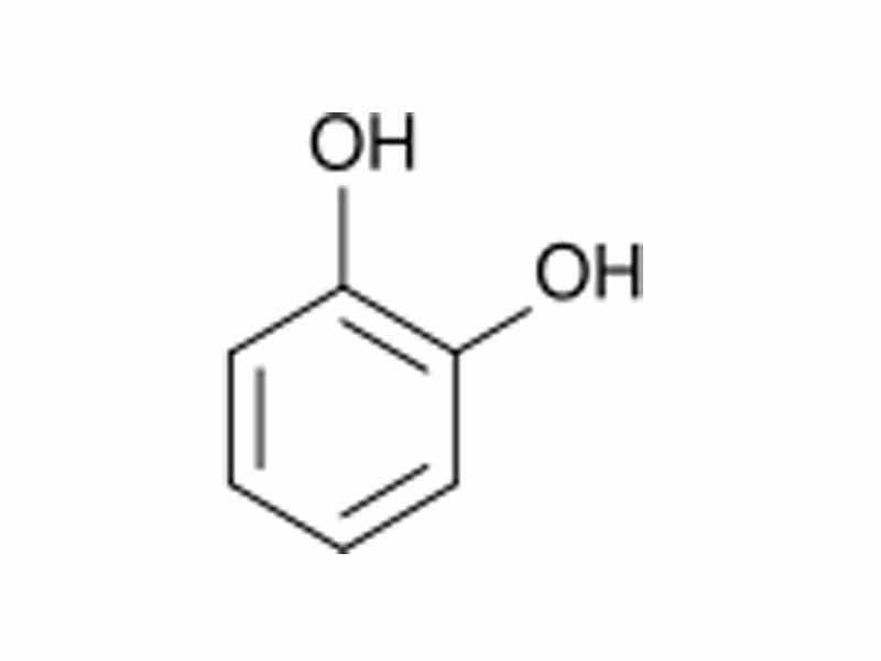 Chemical structure of pyrocatechol (catechol)