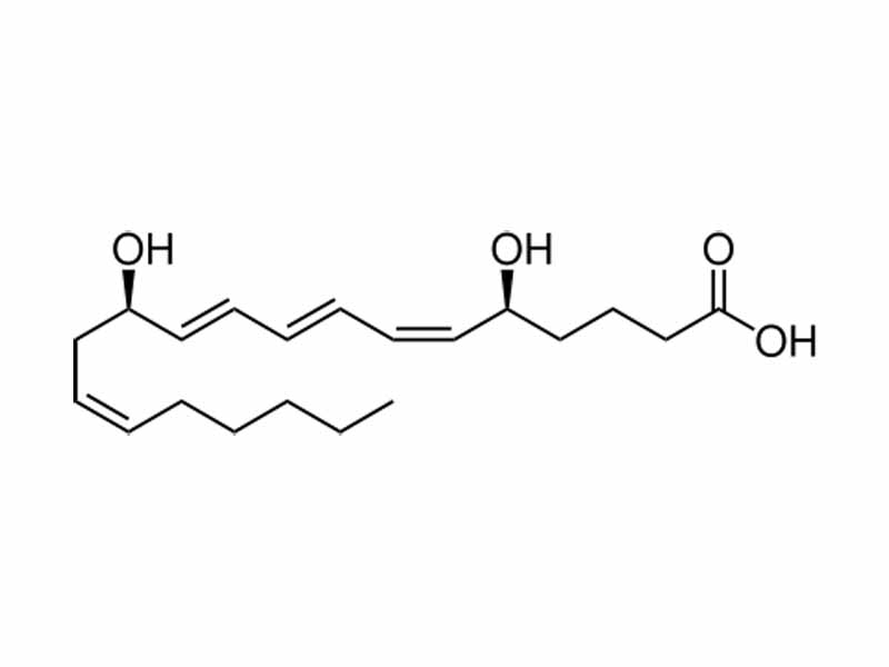Chemical structure of leukotriene B4
