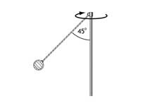 Centripetal force - tether ball figure