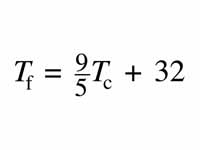 Celsius to Fahrenheit conversion formula