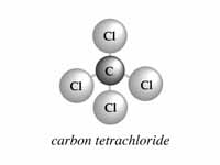 Carbon tetrachloride molecule