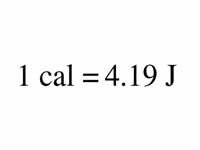 Calorie joule conversion formula