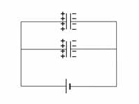 Circuit consisting of a voltage sourc...