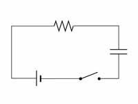 RC circuit with switch