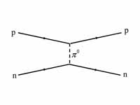 A Feynman diagram of a strong proton-...