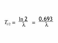 Half-life formula