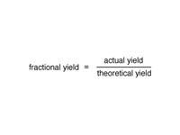 Fractional yield.