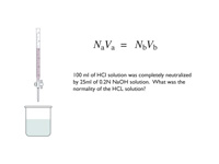 Titration example.