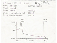 Example of UV spectrograph
