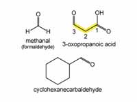 IUPAC naming (aldehyde);