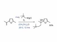 Grignard oxidation example