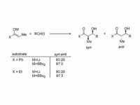 Enolate metal ion may play a large ro...