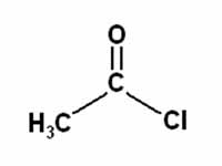 Chemical Structure of Acetyl Chloride